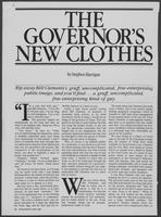 Magazine Clipping "The Governor's New Clothes," May, 1981