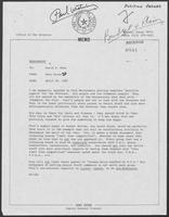 Memo from Dary Stone to David A. Dean regarding Paul Wrotenbery and position papers, April 18, 1980