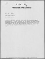 Memo from Dary Stone to B.D. Daniel regarding the Texas A&M Real Estate Research Center, March 3, 1982