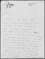 Handwritten note from Chuck Mitchell to B.D. Daniel, July 24, 1982