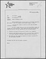 Memo from Rick Montoya to Jim Francis regarding Quebec Statement, July 12, 1982