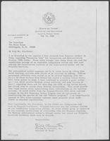 Letter from William P. Clements to President Reagan regarding "Operation Jobs" and INS raids, May 11, 1982