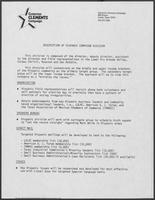 Notes titled, "Description of Hispanic Campaign Division"