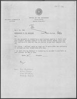 Memo from Eddie Aurispa to William P. Clements regarding a luncheon with Hispanic business leaders, April 26, 1982