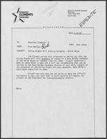 Memo from Rick Montoya to William P. Clements regarding Voting Right Bill Signing Ceremony-White House, June 24, 1982