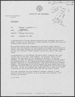 Memo from Jarvis Miller to William P. Clements Jr. regarding Illegal Alien Survey, September 29, 1982