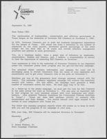 Form Letter from T. Boone Pickens to "fellow CEOs" requesting campaign assistance, September 15, 1982