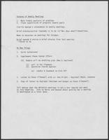 Note titled "Purpose of Weekly Meetings"