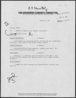 Memo from Dick Collins to William P. Clements, Jr., H.R. Bright, and Jim Francis, March 28, 1980