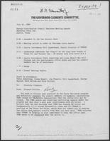 Agenda for Energy Distribution Council Business Meeting, July 21, 1980