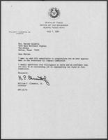Letter from William P. Clements to Meriam Calabria August 11, 1988