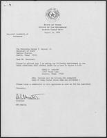Appointment letter from William P. Clements Jr. to Secretary of State, George Bayoud, August 16, 1990