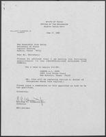 Appointment Letter from William P. Clements to Jack Rains, June 17, 1988