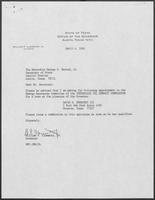 Appointment letter from William P. Clements to Secretary of State, George Bayoud, April 4, 1990