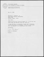 Letter from James A. Michener to William P. Clements May 16, 1986