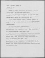 Press release from the Office of Governor William P. Clements, Jr. regarding appointments, September 25, 1979