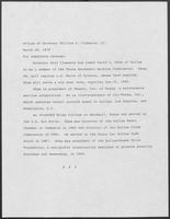 Press release from the Office of Governor William P. Clements, Jr. regarding appointments, March 28, 1979