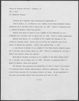 Press release from the Office of Governor William P. Clements, Jr. regarding appointments, May 3, 1979