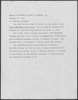Press release from the Office of Governor William P. Clements, Jr. regarding appointments, February 21, 1980
