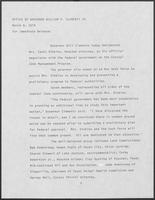 Press release from the Office of Governor William P. Clements, Jr. regarding appointments, March 8, 1979