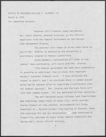 Press release from the Office of Governor William P. Clements, Jr. regarding appointments, March 8, 1979