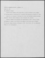 Press release from the Office of Governor William P. Clements, Jr. regarding appointments, March 12, 1981