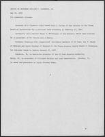 Press release from the Office of Governor William P. Clements, Jr. regarding appointments, May 19, 1981