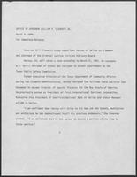 Press release from the Office of Governor William P. Clements, Jr. regarding appointments, April 4, 1980