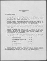 List of Clements' Record on Taxes and Spending, September 5, 1986