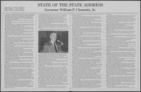 Billet titled "State of the State Address," January 22, 1981