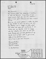 Correspondence between Fernando Centeno and William P. Clements, November 28, 1978 thru December 5, 1978