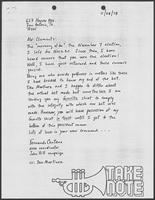 Correspondence between Fernando Centeno and William P. Clements, November 28, 1978 thru December 5, 1978