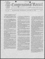 Congressional Record headlined "Inaugural Address of Gov. William P. Clements of Texas," January 31, 1979
