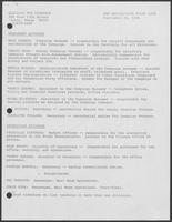 List of job descriptions of staff, September 18, 1976