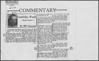 Newspaper clipping headlined "Commentary: Credibility Watch Report Number 1," June 29, 1986