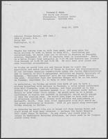 Letter from Tom C. Reed to Admiral Thomas Moorer, July 27, 1978
