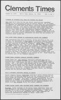 Campaign Newsletter titled "Clements Times," August 11, 1978