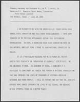 Remarks prepared for William P. Clements, Jr., for American G.I. Forum of Texas convention, June 18, 1982
