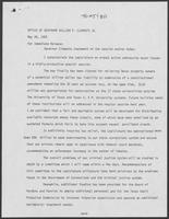 Press release from Office of William P. Clements, Jr. titled "Governor Clements statement on the session ending today", May 28, 1982