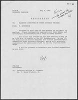 Memo from Thad Hutcheson to Planning Committee of Voter Accuracy Program, May 4, 1982
