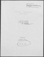 Ballot Integrity Program--a Program to Ensure Honest and Properly Conducted Elections (in Texas), March 16, 1982
