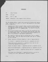 Memo from Jim Loyd to Lance Tarrance regarding Weaknesses in the Clements' Ballot Position, April 2, 1982