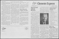 Campaign promotional tabloid "Clements Express," September 21, 1982