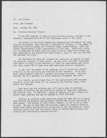 Memo from Dan Fleckman to Jim Francis regarding Election Accuracy Program, October 20, 1982