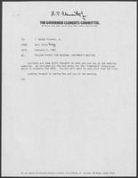 Memo from Dary Stone to T. Boone Pickens regarding talking points for campaign regional chairmen's meeting, February 2, 1982