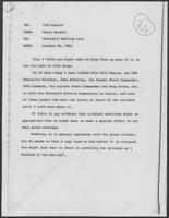 Memo from Steve Kardell to Jim Francis regarding veteran's mailing list, October 28, 1982