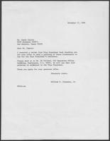 Letters exchanged between Governor William P. Clements and Vice President George H. W. Bush regarding a painting, August 1981-November 1981 