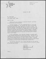 Correspondence between B.D. Daniel to Keith Buch, October 12, 1982