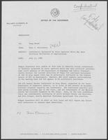 Memo from Paul Wrotenbery to Doug Brown regarding conferences sponsored by state agencies with possible political motivation or implications, July 11, 1980