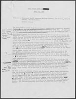 Draft of minutes from Real Estate Council of the Governor Clements Committee, April 30, 1980